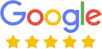 Google five-star rating graphic